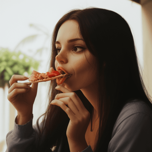 AI generated: Míla Šícho eating.
