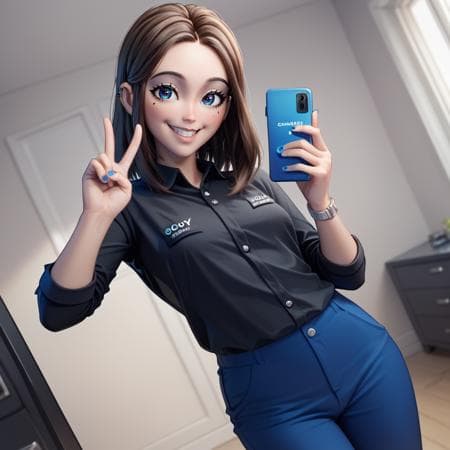 Samsung Sam // Pony Character LoRA - Image 1