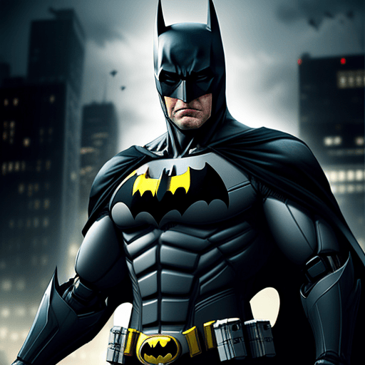 AI generated: Batman robot ,4 k ,ultra HD 