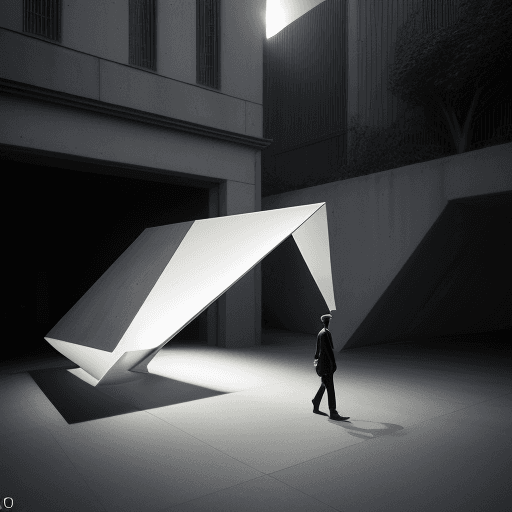 AI generated: photorealistic, canon EOS 5d, minimalistic medium scale villagarden, sourface concret, geometric sha...