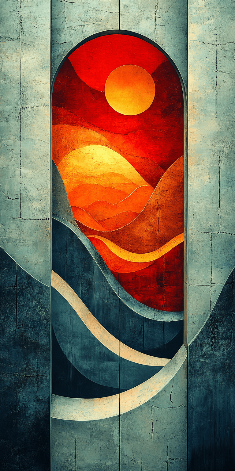 AI generated: simplistic wonder, surrealism, in the style of abstract artwork --ar 1:2 --stylize 750 --v 6.1