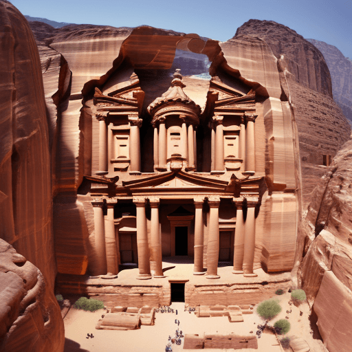 AI generated: High resolution CITY OF PETRA