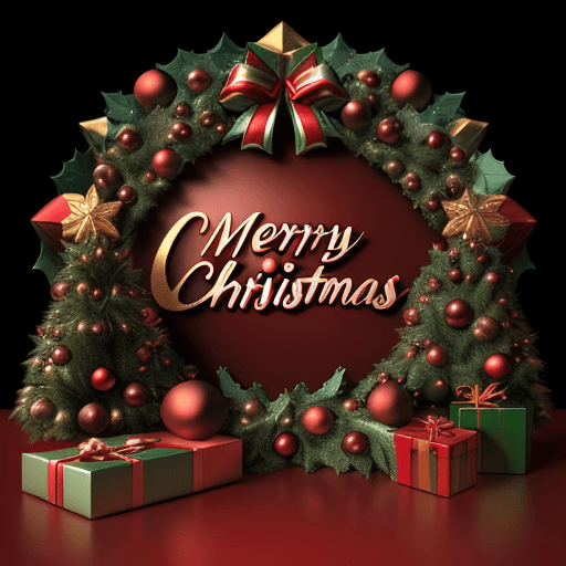 AI generated: logo, 3D, christmas reinder, christmas background, realistic, 3d, highly detailed, 32k, hd, no text