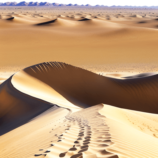 AI generated: barron desert