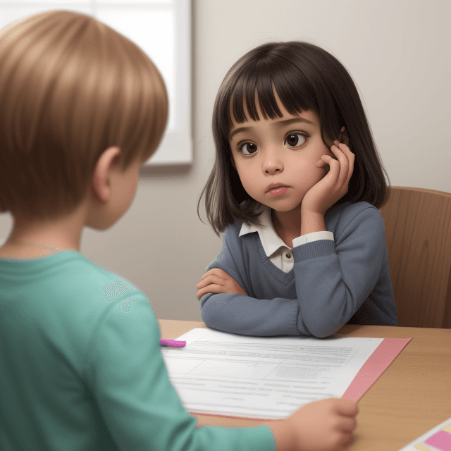 AI generated: a child counselor