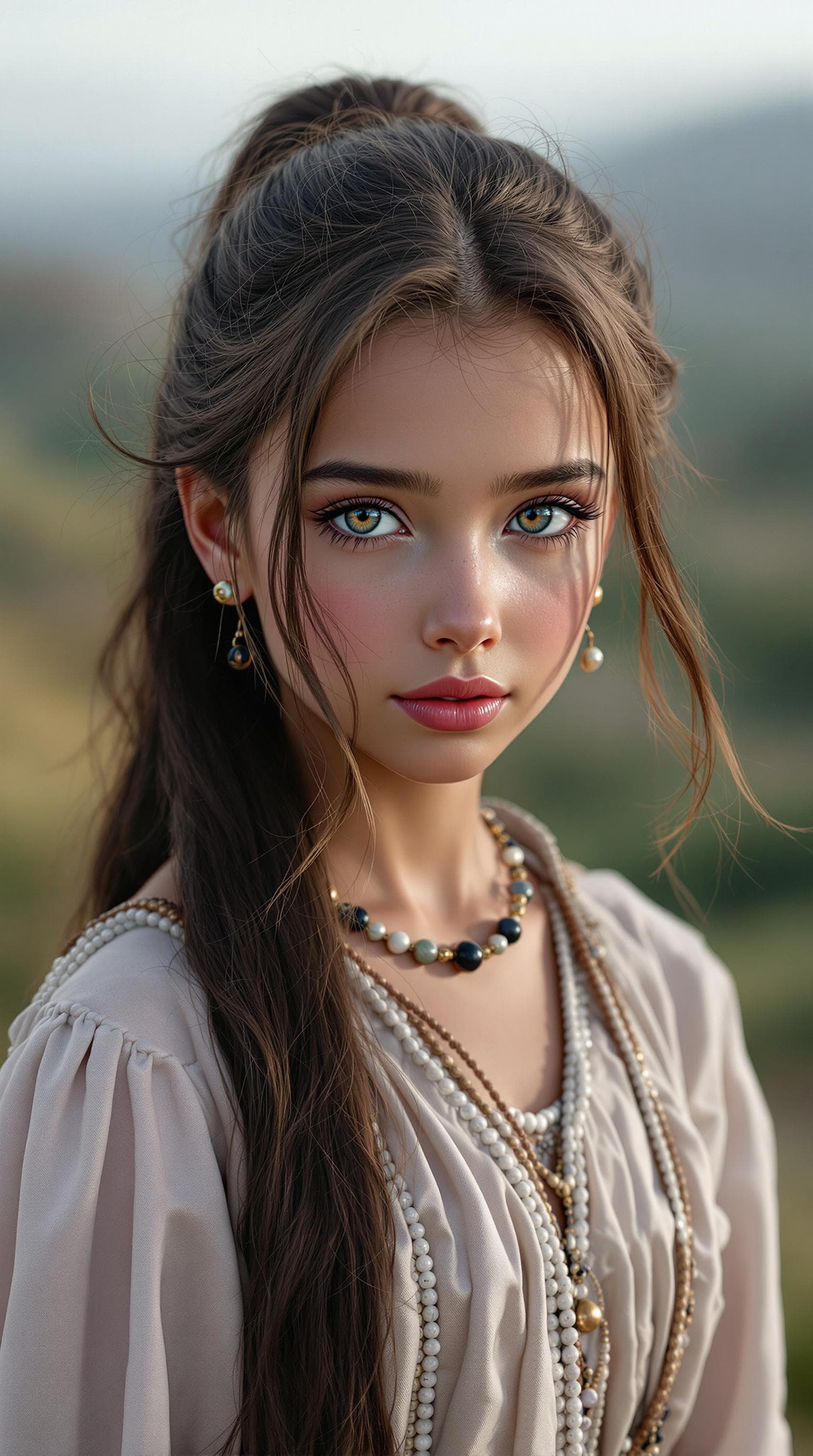 AI generated: a professional photo of a exceptionally beautiful girl in the world (age 9), (nine year old),  Egypt...