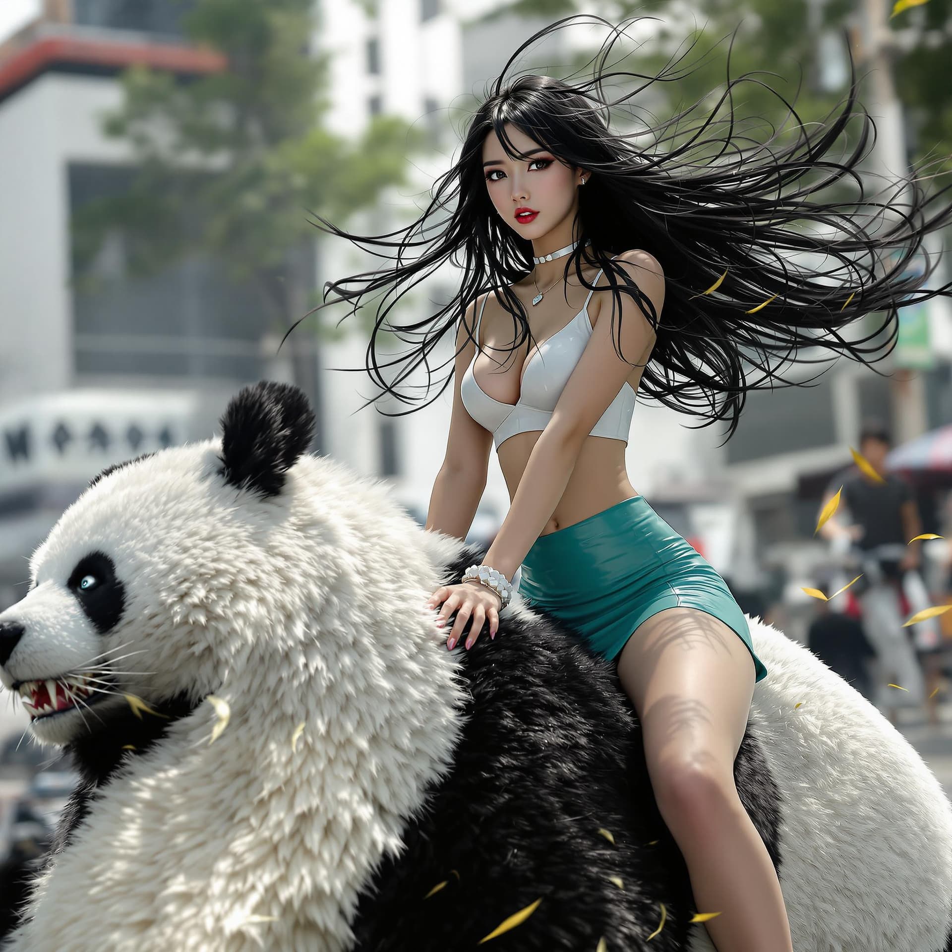 AI generated: SFW, Blowout Long Dark Hair, perfect face, Skinny  Asian body, amazing Asian eyes, abs, detailed fac...