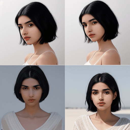 AI generated: raw photo, low contast, (full body:1.8), (algerian woman 18-years-old :1.15), serene, (facial asymme...