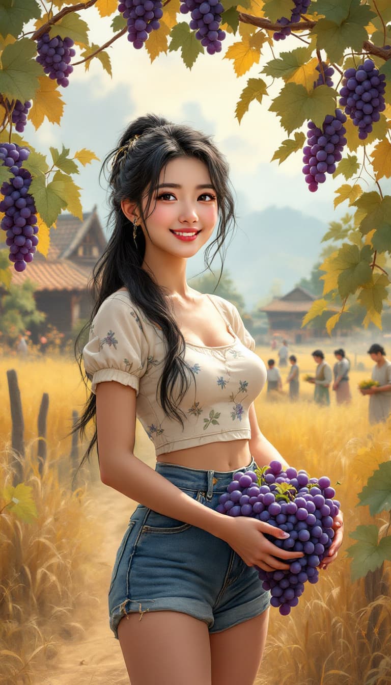 AI generated: A classical style featuring soft colors, refined compositions, and detailed brushwork. An Eastern ru...