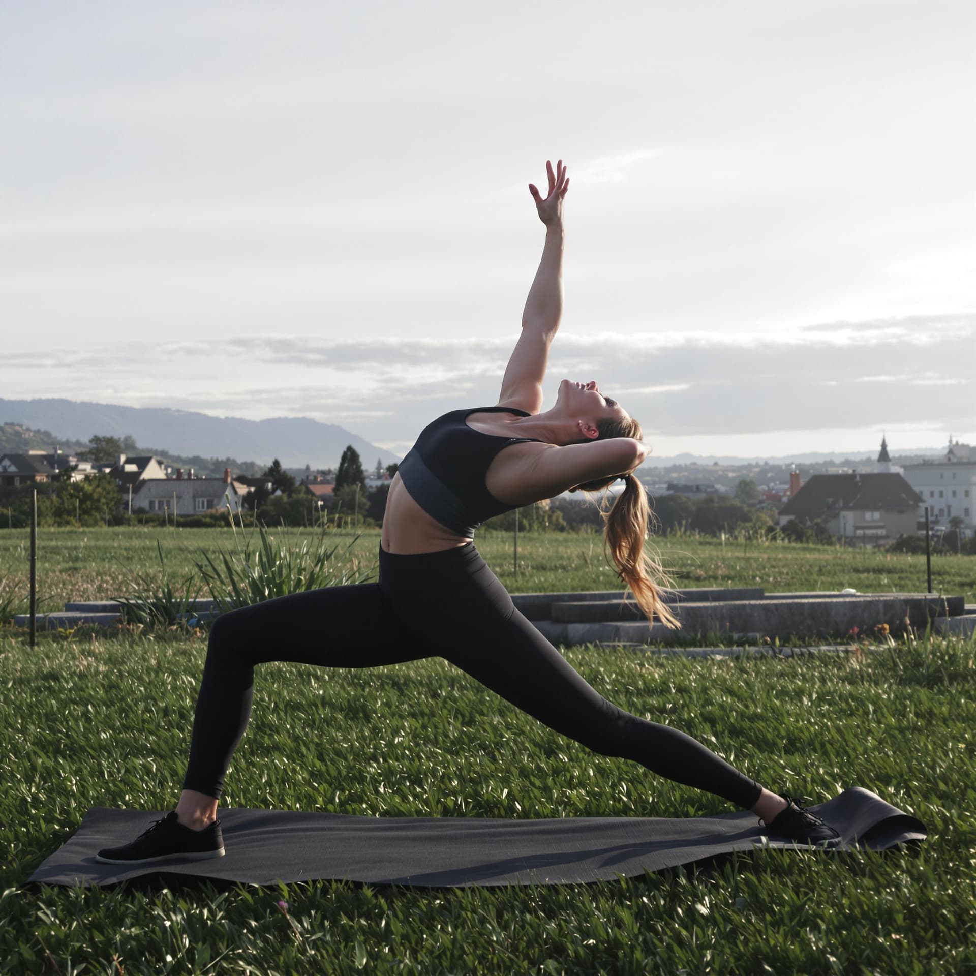 AI generated: a woman stretching