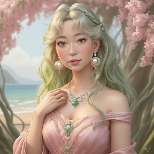 AI generated: A charming and charismatic movie character, Disney style, with natural makeup, oil painting by Naomi...