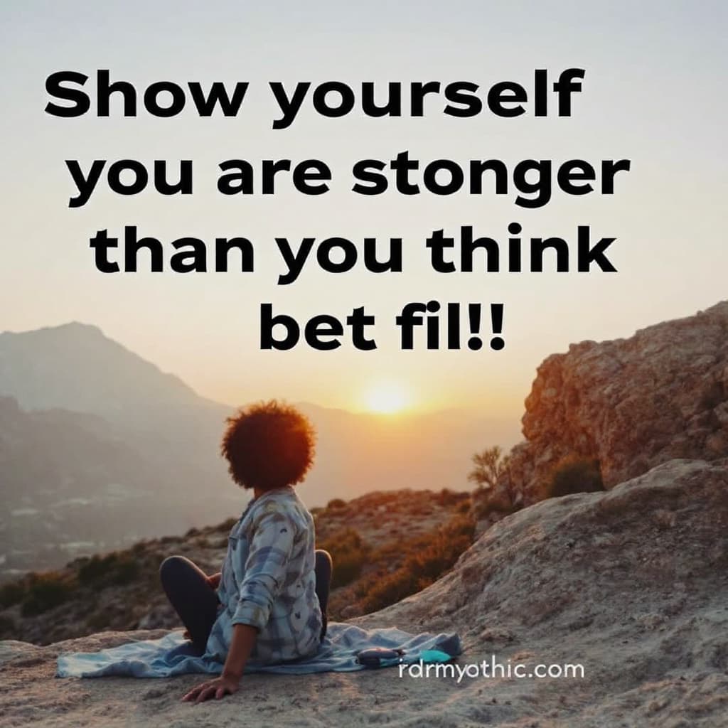 AI generated: Show yourself that you are stronger than you think with every love