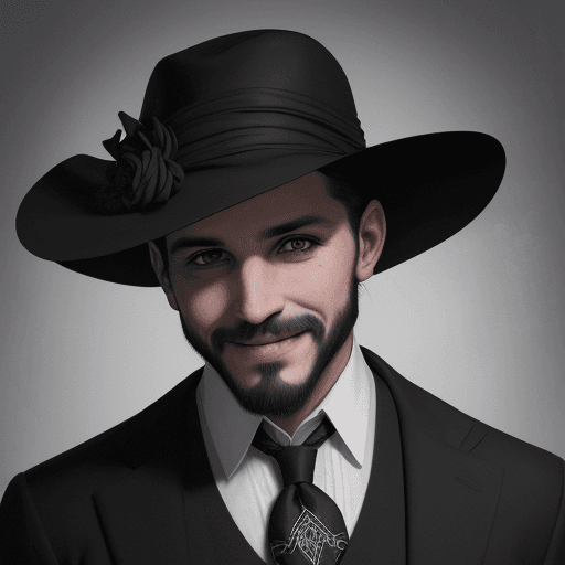 AI generated: el rostro de un hombre vestido con saco y corbata moderno con el rostro barbado, en el estilo de gri...
