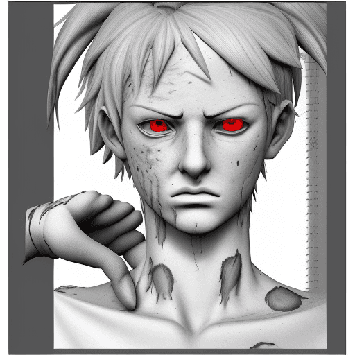 AI generated: bad-hands-5,3d, cartoon, anime, sketches, ((monochrome)), ((grayscale)), skin spots, acnes, skin ble...