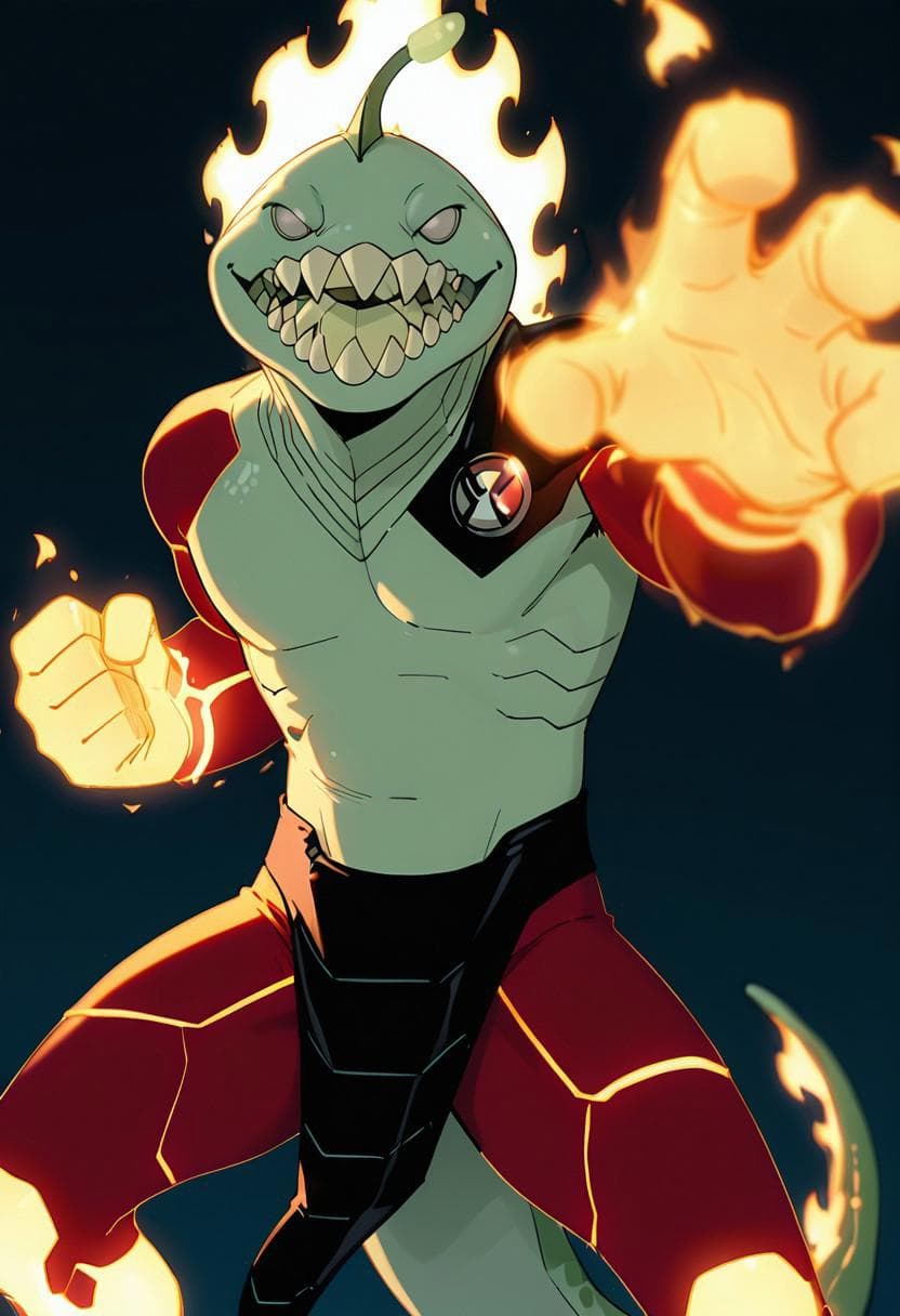 Heatjaws -- Ben 10 (chaquetrix support) Noob