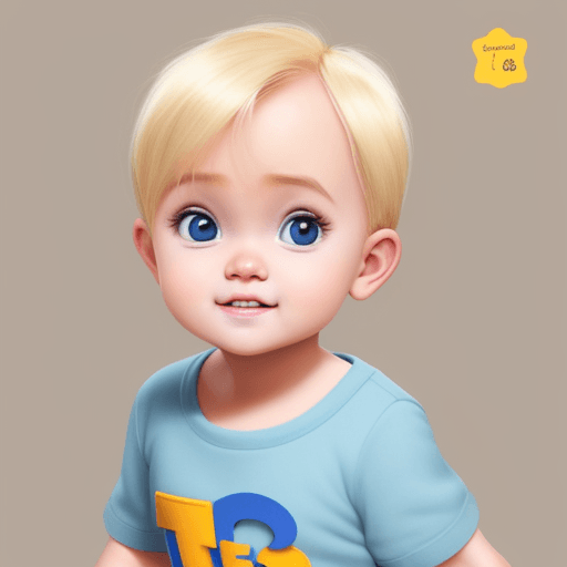 AI generated: blond anies baswedan, baby pixar-like
