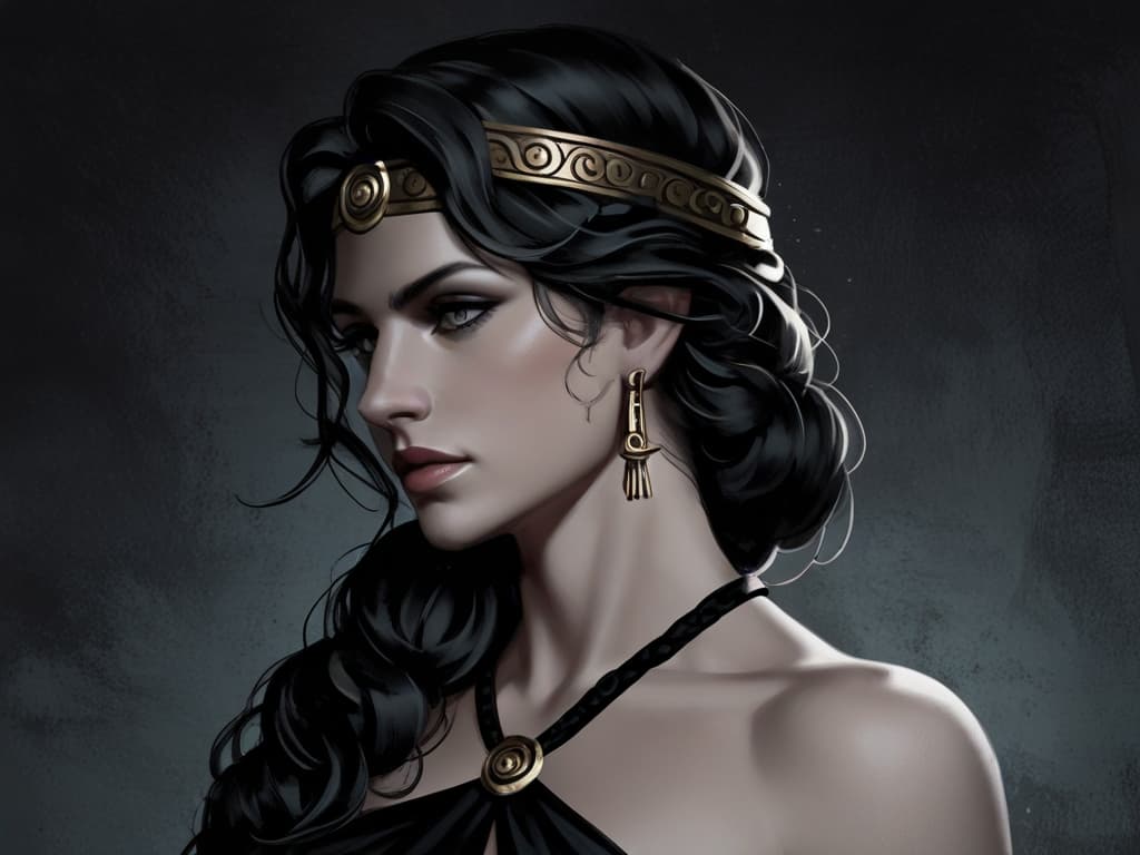 AI generated: (((full body)) portrait of a greek goddess Mysterious, Alluring, Seductive, Dangerous, Confident, En...