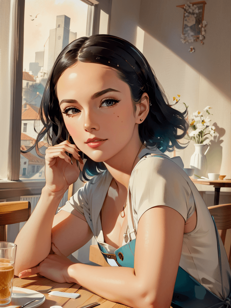 Pin Up girl ( Retro Cover Style)