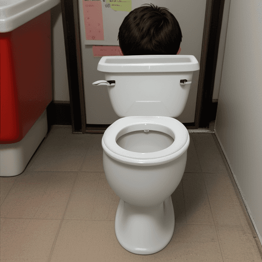 AI generated: a boy is shitting