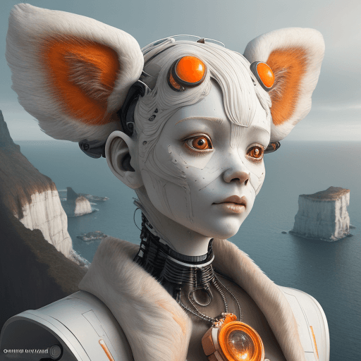 AI generated: art statue in cliffs, in the style of realistic hyper-detailed portraits, cryengine, detailed facial...