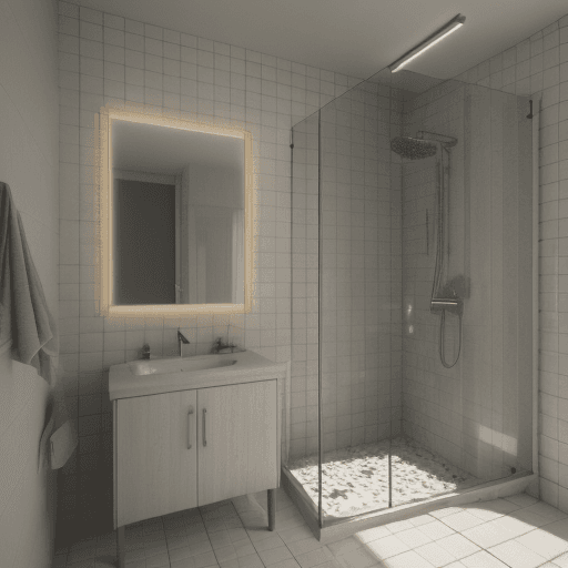 AI generated: 8k,16k,photorealistic render,3ds max 2023,corona 9,vray,nordic style bathroom,