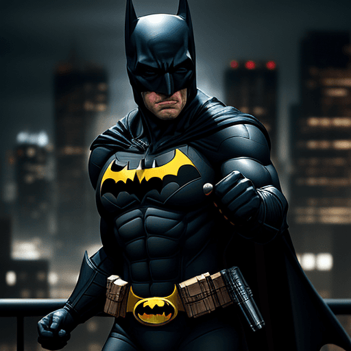 AI generated:  batman knockout , 4 k ulra hd