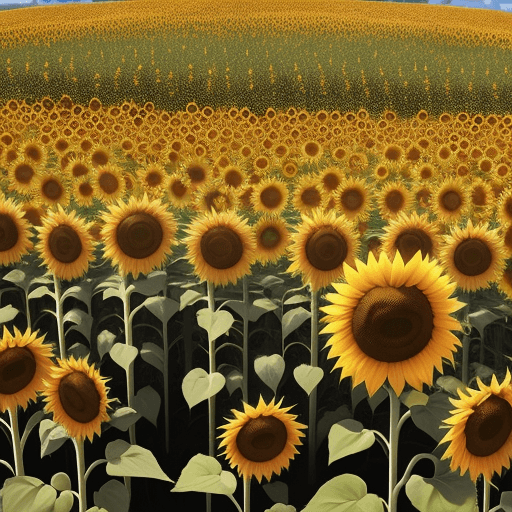 AI generated: sunflower labyrinth