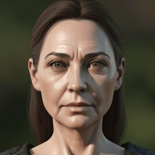 AI generated: photo d&d beautiful 44 year old woman "frog face" ultra photorealistic high detail