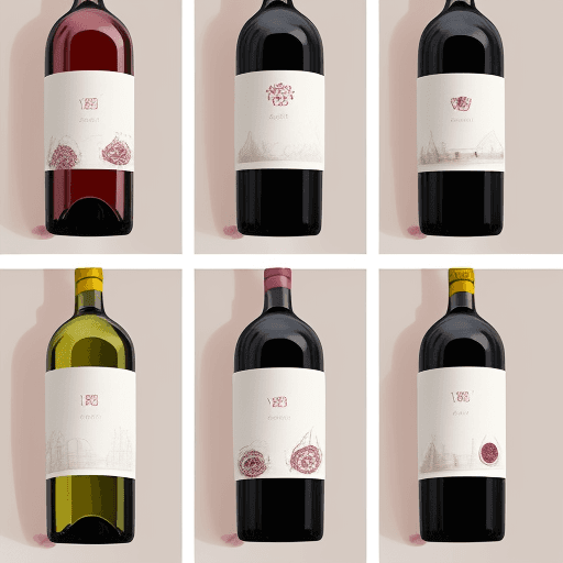 AI generated: A package design for a new line of wine that is playful and whimsical. - - style cute - - quality 1