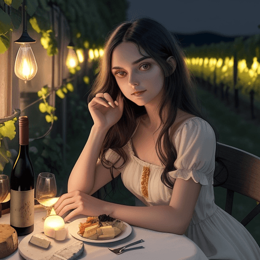 AI generated: shine photo, confident attractive woman ,   modern girl wearing a rose flower summer dress with shor...