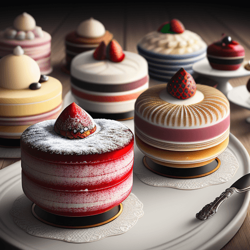 AI generated: Ultra-realistic Italian desserts line-up, professional Michelin Star gourmet food photography, intri...
