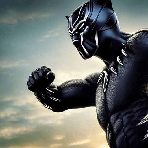 AI generated: 1 black panther run on tiger, black background,hd, 8k