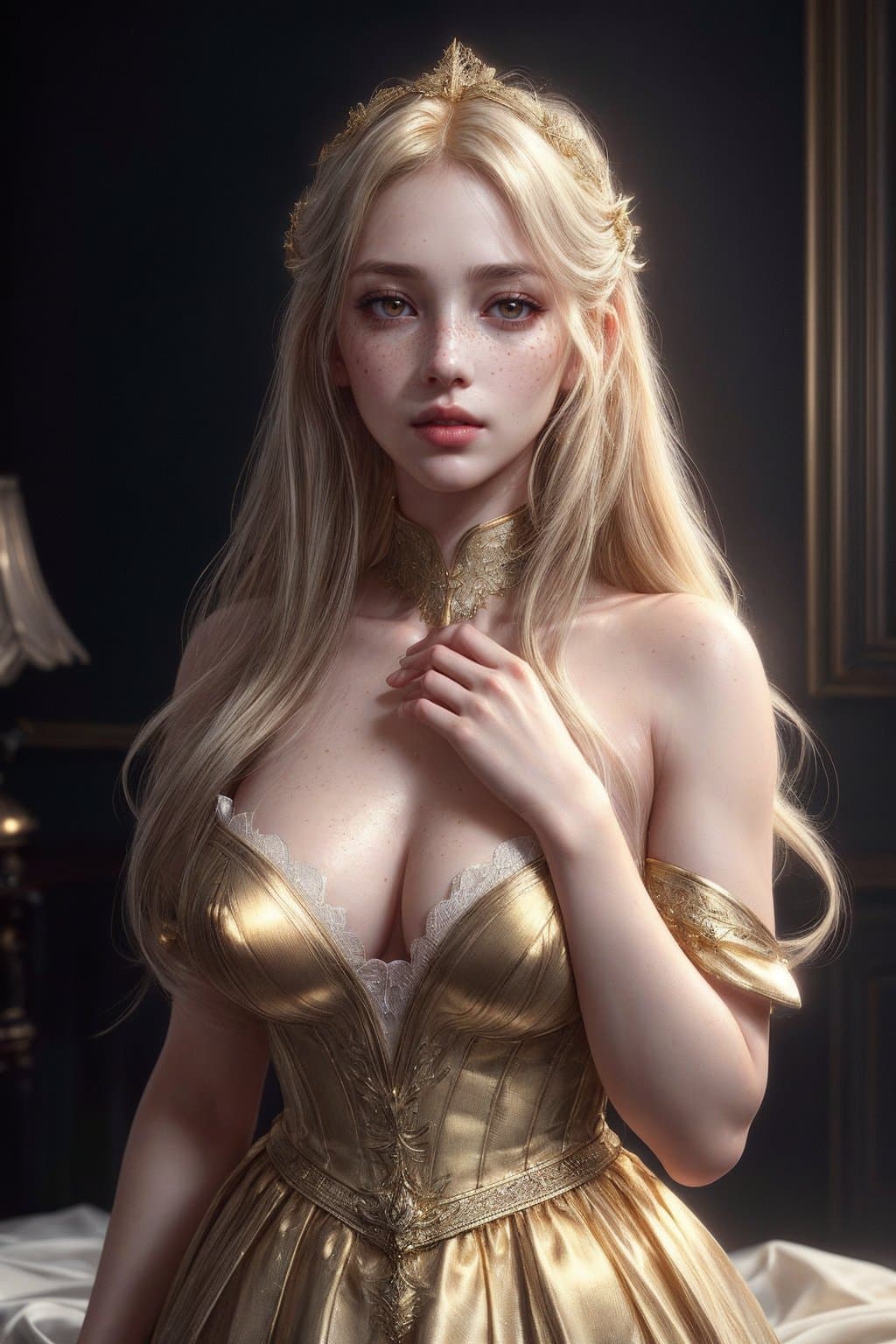 AI generated: (1 girl) < intricate stunning highly detailed girl by artgerm and edouard bisson, pale eyes, long bl...