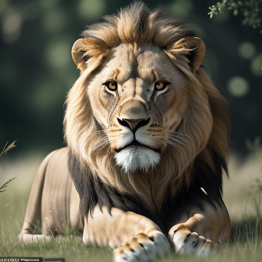 AI generated: A hyperrealistic photo of a male lion in his natural habitat, savannah landscape, professional photo...