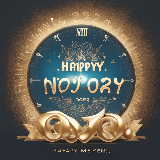 AI generated: Hey there, "Midjounery"! I'm looking for your help in creating a New Year greeting image. I'd like t...
