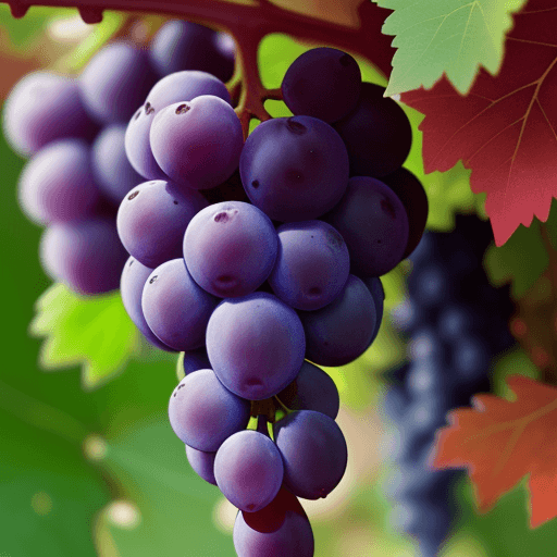 AI generated:  grapes blue