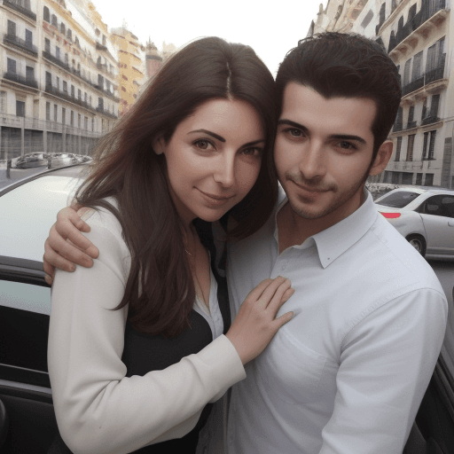 AI generated: Luisa, una mujer tímida que vive en Madrid, se ve obligada a conducir por primera vez cuando su novi...