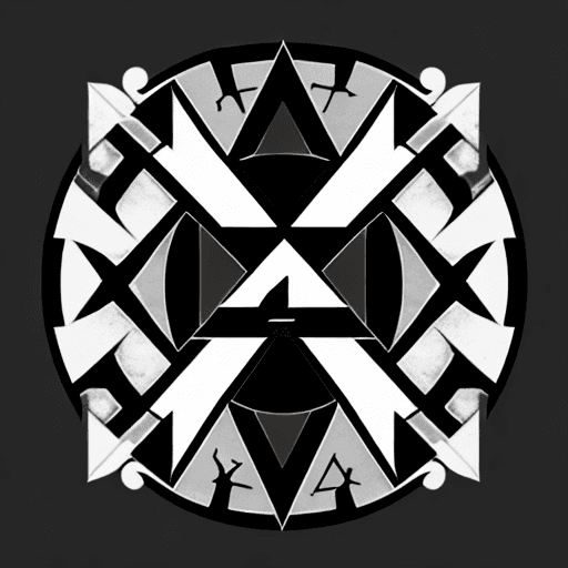AI generated: Anarchy Equals Peace Logo Design