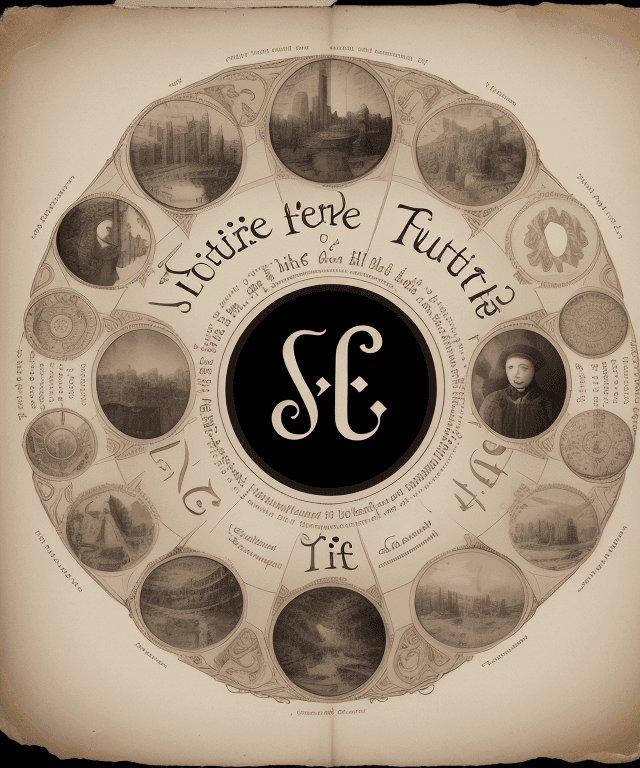 AI generated: **A collage of images of different styles, representing different aspects of life, with the word "fu...