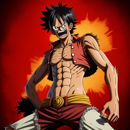 AI generated: Monkey d luffy gear 5 3 dimention