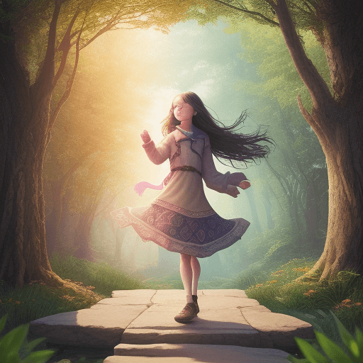 AI generated: Explore the enchanting journey of a girl discovering her unique strengths and navigating the tapestr...