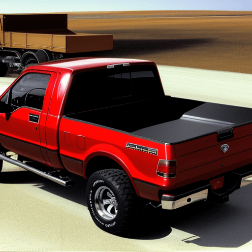 AI generated: red truck f150 1998