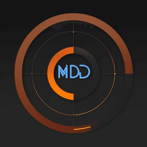 AI generated: Design a sleek and innovative logo for MLDev World that combines the initials 'MLDev' with elements ...