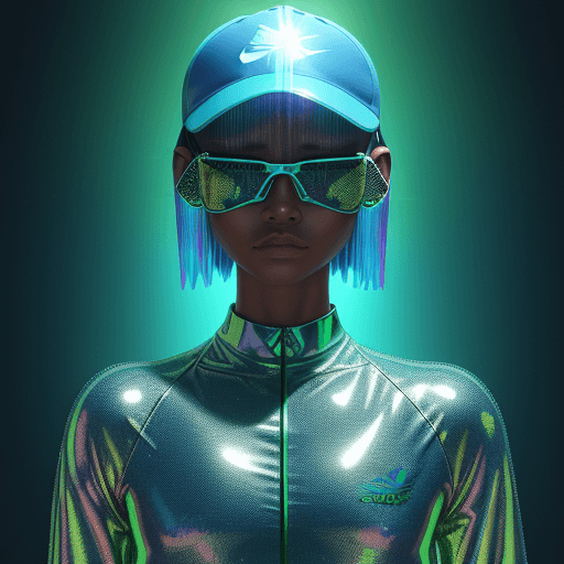 AI generated: 
3D cartoon Snake Head with Human Body, Wearing Iridescent Holographic Liquid Texture & Translucent ...