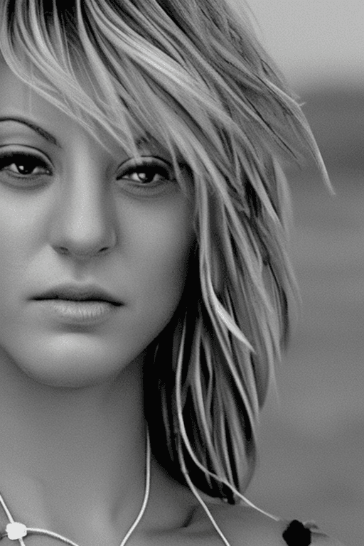 AI generated: nsfw | digital photo | Kaley Cuoco | naked | perky nipples | standing on a beach | detailed gorgeous...
