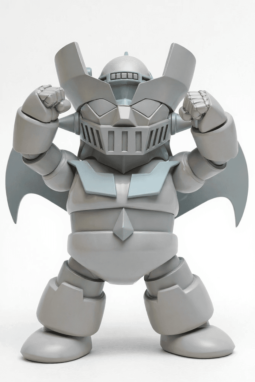 AI generated: make this image as a 3d render without color and without background
