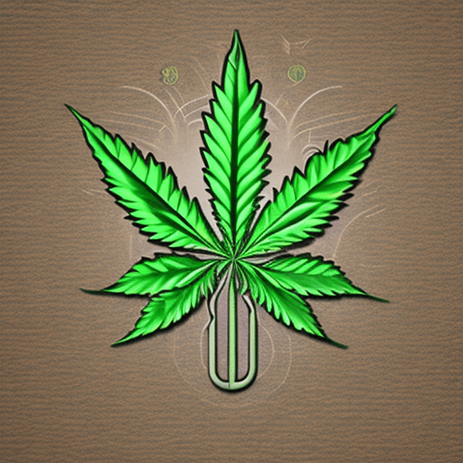 AI generated: Hampy form of NFT that helps transform cannabis into energy, as a logo