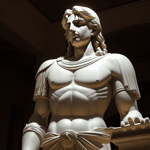 AI generated: /imagine prompt: abration tone, ambient lighting, It depicts the confident yet enigmatic expression ...