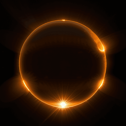 AI generated: our sun from space, earth foreground :: space photography 8k 