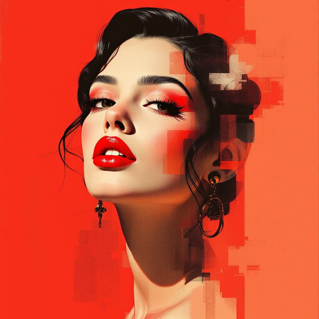 AI generated: illustration reflecting new pop art mixed with art deco art, realism style illustration stylize 750....